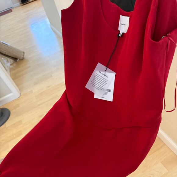 NWT Reformation Allen Dress Red - Size 4 - Picture 3 of 3